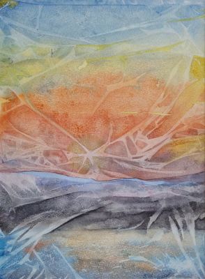Sunset · Aquarell auf Papier · Julia S. Vogel-Francis